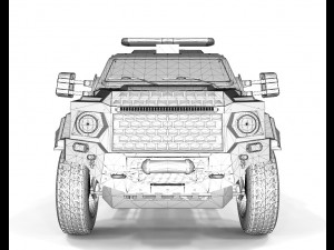 Armored military Truck 3Dモデル