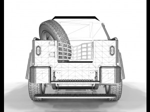 Armored military Truck 3Dモデル