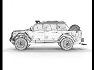 Armored military Truck 3Dモデル