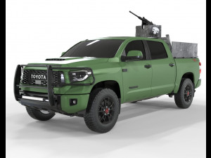 Toyota Tundra Trd 2019 Armored 3D Model