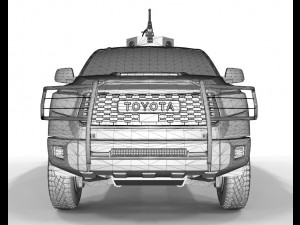 Toyota Tundra Trd 2019 Armored Modello 3D