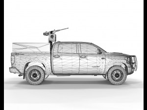 Toyota Tundra Trd 2019 Armored Modello 3D