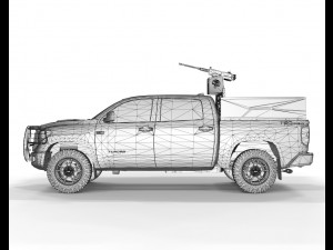 Toyota Tundra Trd 2019 Armored Modello 3D