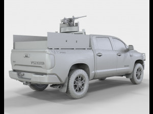 Toyota Tundra Trd 2019 Armored Modello 3D
