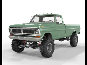 1970 Pick-up F150 angehoben 3D Modell