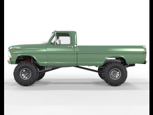 1970 Pick Up F150 Lifted 3D Model