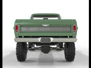 1970 Pick Up F150 Lifted 3D Model