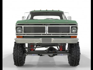 1970 Pick Up F150 Lifted 3D Model