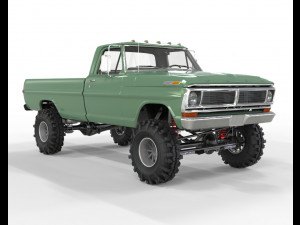 1970 Pick Up F150 Lifted 3D Model