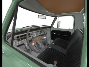 1970 Pick Up F150 Lifted 3D Model