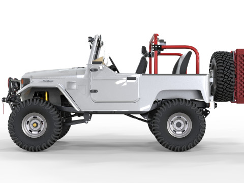 1980 Toyota FJ40 without roof 3Dモデル