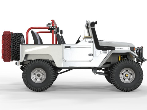 1980 Toyota FJ40 without roof 3Dモデル