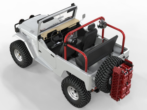 1980 Toyota FJ40 without roof 3Dモデル