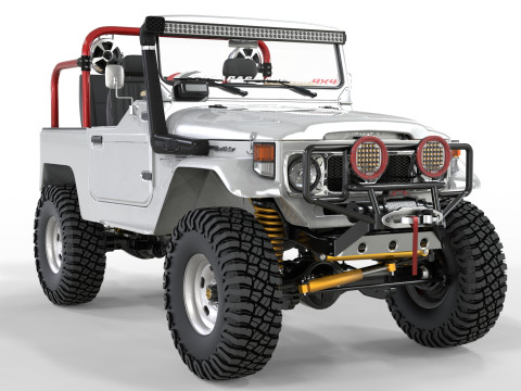 1980 Toyota FJ40 without roof 3Dモデル