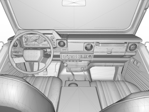1980 Toyota FJ40 without roof 3Dモデル