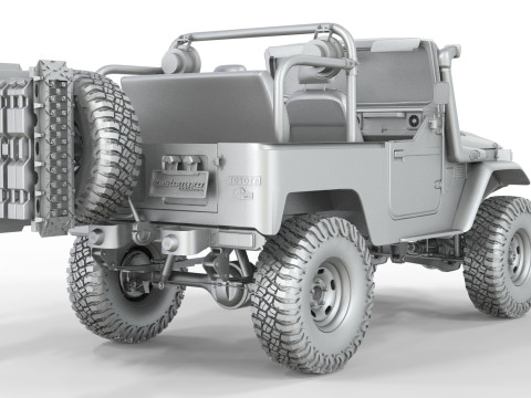 1980 Toyota FJ40 without roof 3Dモデル