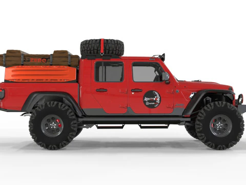 Jeep Gladiator Rubicon 2021 3D Model