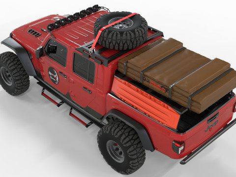Jeep Gladiator Rubicon 2021 Modelo 3D