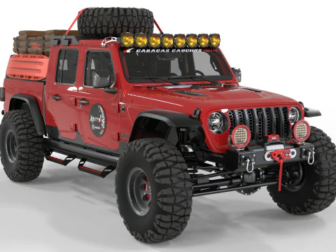 Jeep Gladiator Rubicon 2021 3D Model