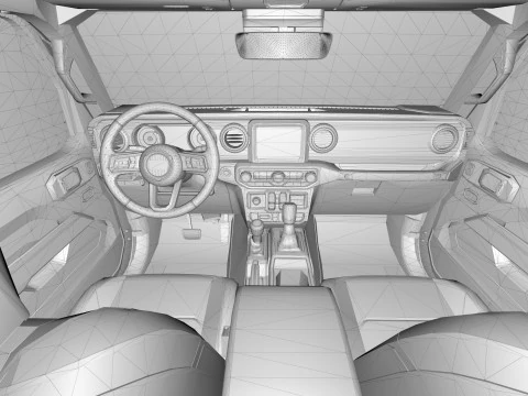 Jeep Gladiator Rubicon 2021 3D Model