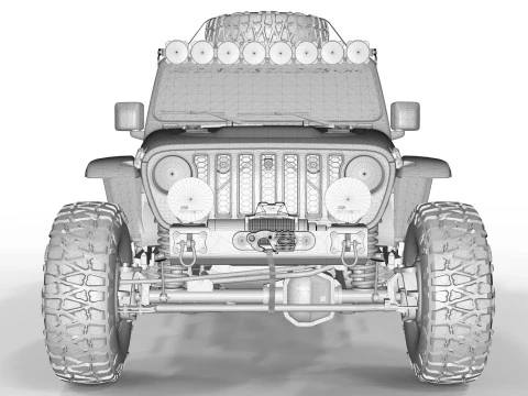 Jeep Gladiator Rubicon 2021 3D Model