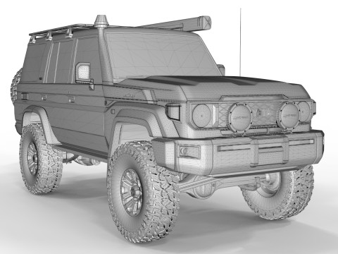 Toyota Land Cruiser LC70 2024 Model 3D