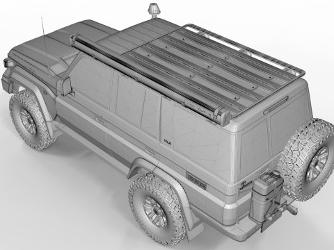 Toyota Land Cruiser LC70 2024 Model 3D