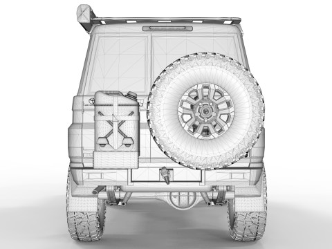 Toyota Land Cruiser LC70 2024 Model 3D