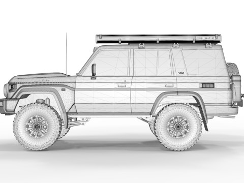 Toyota Land Cruiser LC70 2024 Model 3D