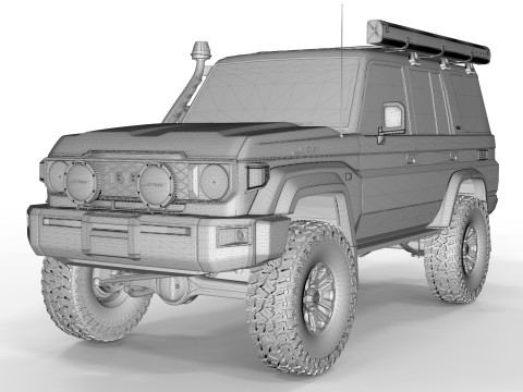 Toyota Land Cruiser LC70 2024 Model 3D