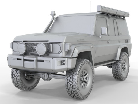 Toyota Land Cruiser LC70 2024 Model 3D