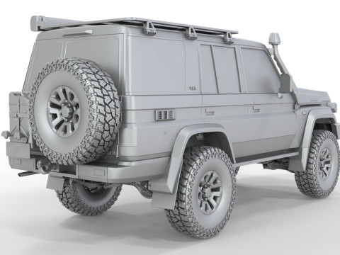 Toyota Land Cruiser LC70 2024 Model 3D