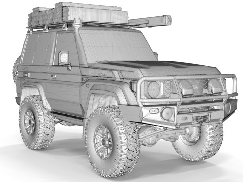 Toyota Land Cruiser Serie 70 2024 ARB 3D-Modell