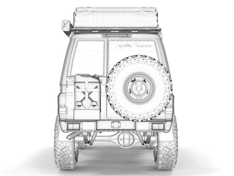 Toyota Land Cruiser Serie 70 2024 ARB 3D-Modell