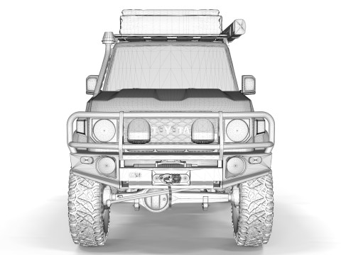 Toyota Land Cruiser Serie 70 2024 ARB 3D-Modell
