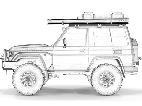 Toyota Land Cruiser Serie 70 2024 ARB 3D-Modell