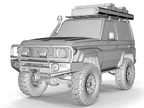 Toyota Land Cruiser Serie 70 2024 ARB 3D-Modell