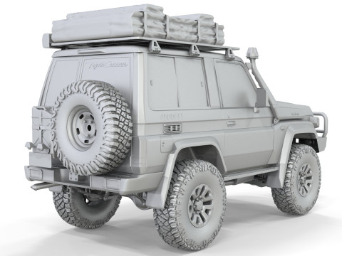 Toyota Land Cruiser Serie 70 2024 ARB 3D-Modell