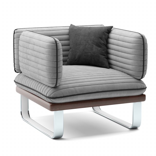 Armchair Outdoor Collection 3D Model .c4d .max .obj .3ds .fbx .stl .blend