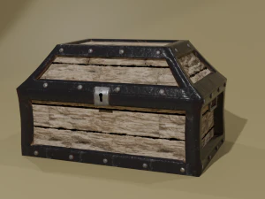 Skrzynia skarb&oacute;w Model 3D
