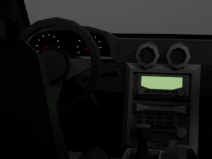 Lowpoly generic hatchback Modello 3D