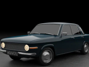 Berlina sovietica generica degli anni '70 Modello 3D