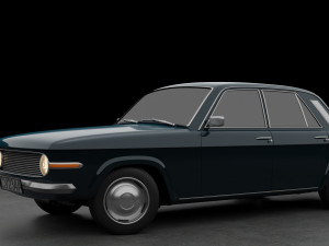Generic 70s soviet sedan Model 3D
