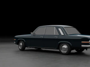 Generic 70s soviet sedan 3D Model