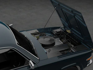 Generic 70s soviet sedan 3D Model