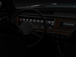 Generic 70s soviet sedan Model 3D