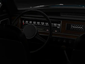 Generic 70s soviet sedan 3D Model