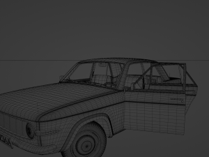 Generic 70s soviet sedan Model 3D