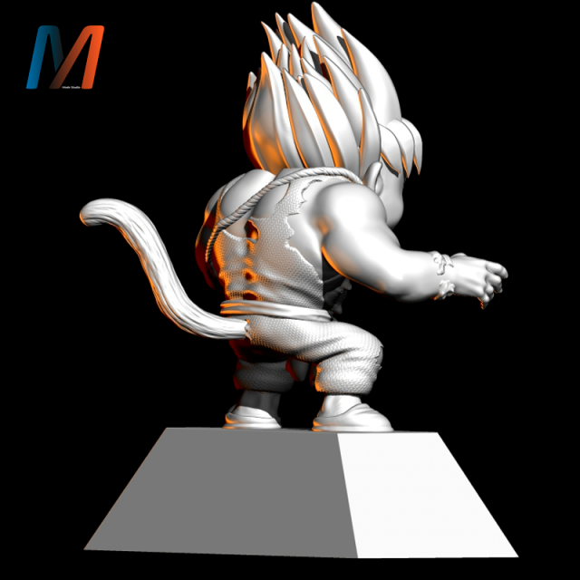 GOKU - V009 Modello di stampa 3D .c4d .max .obj .3ds .fbx .stl .blend 