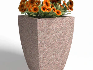 Flowerpot B8 3D Model